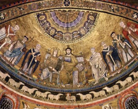 S. Maria in Trastevere, Rom  (Apsismosaik)